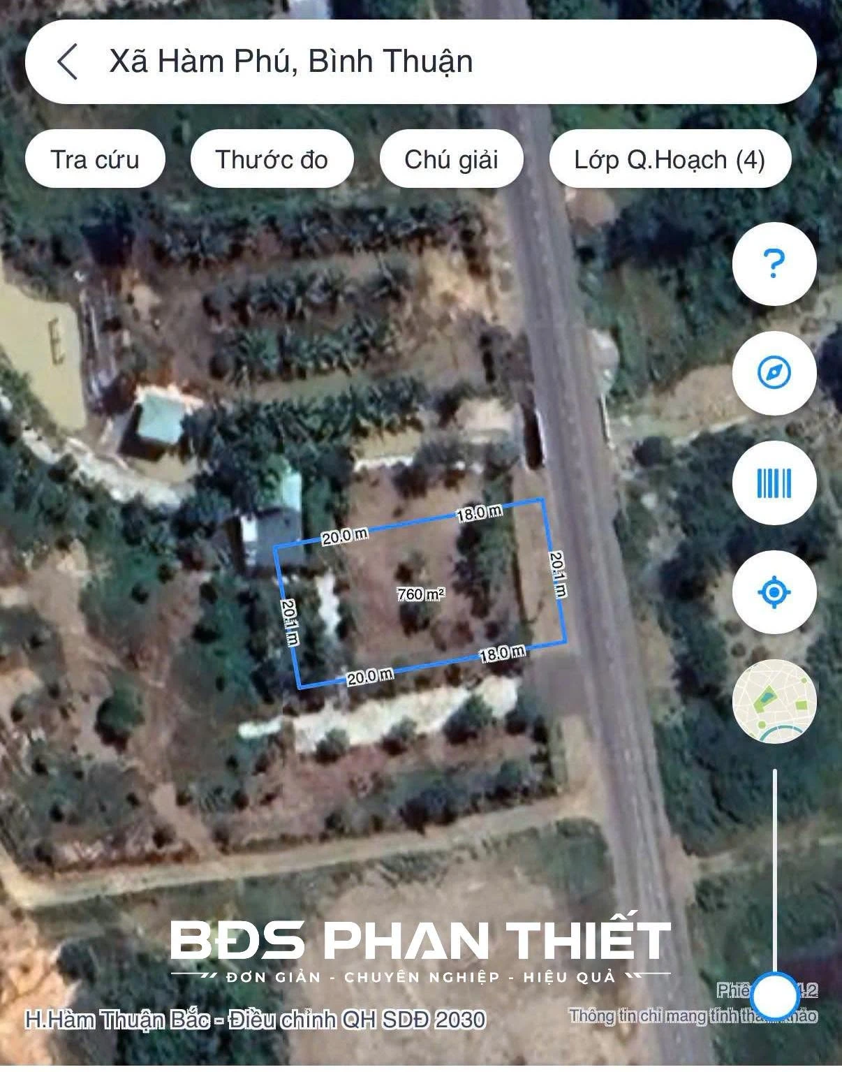 Bán đất mặt tiền DT22 Hàm Phú 11.337 ha, 8,9 tỷ - Ảnh 1