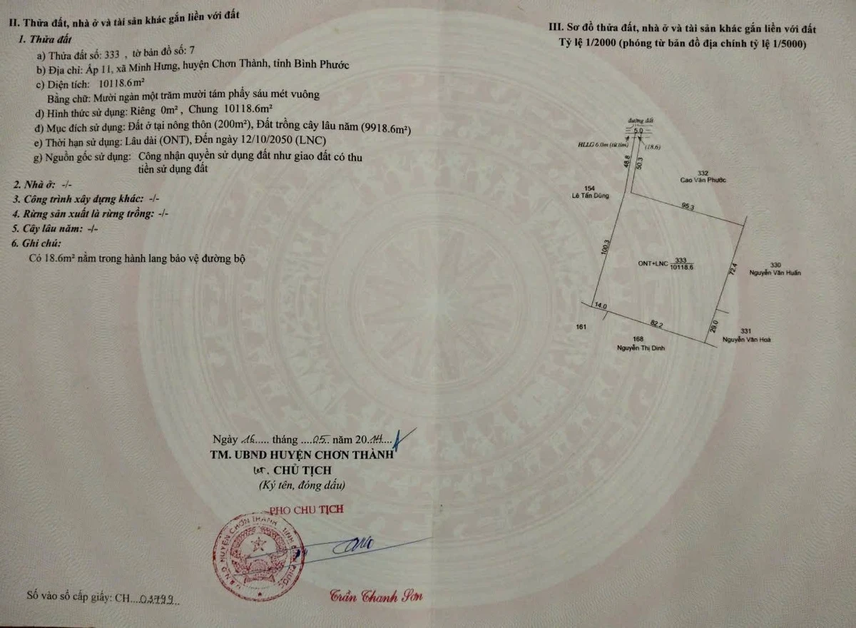 Bán đất cao su khai thác 10.000m² Bình Dương 2 tỷ 9 - Ảnh thu nhỏ 4