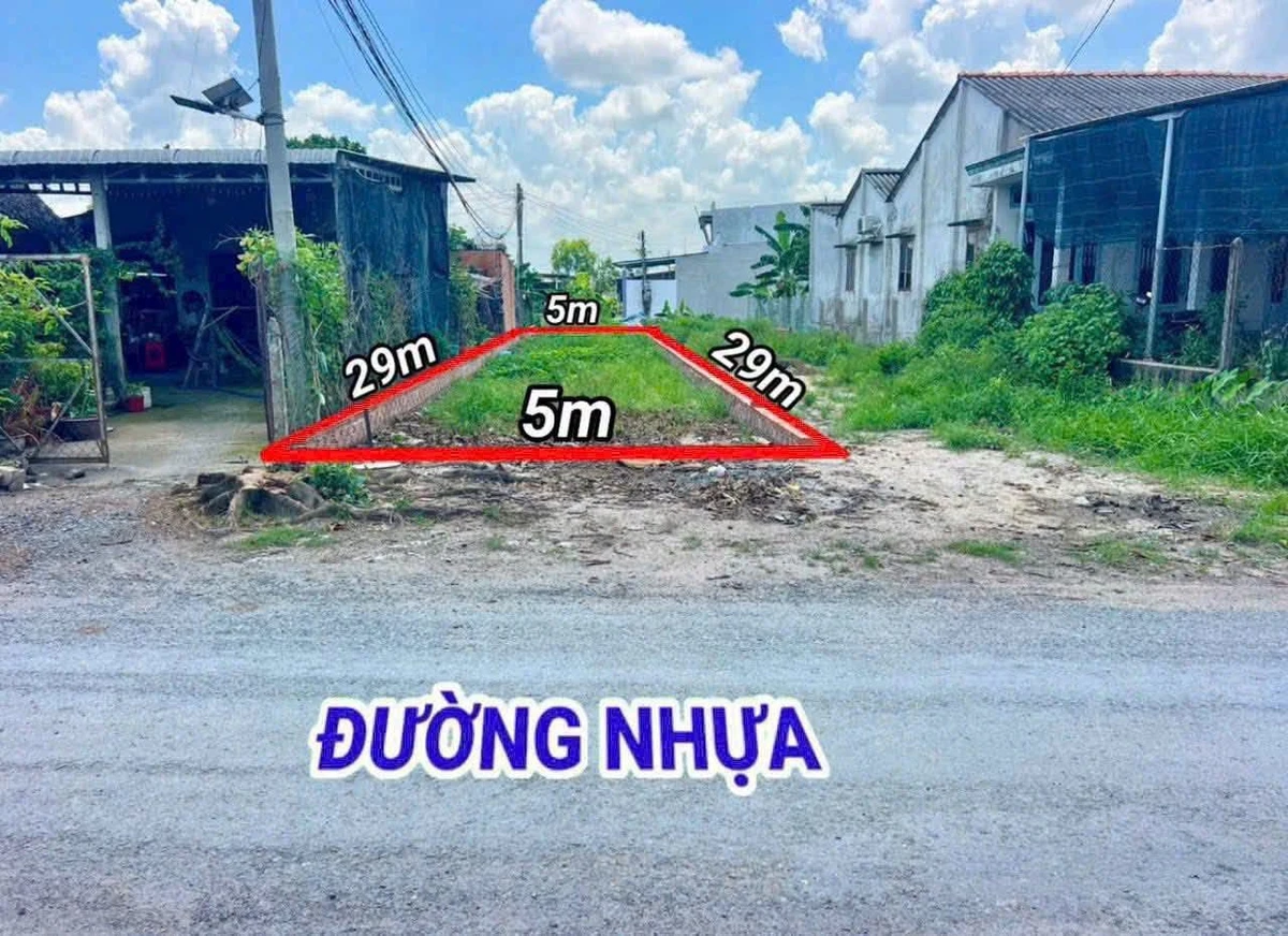 Bán đất 145m² mặt tiền 5m Nhơn Hoà, Hóc Môn - Ảnh thu nhỏ 3