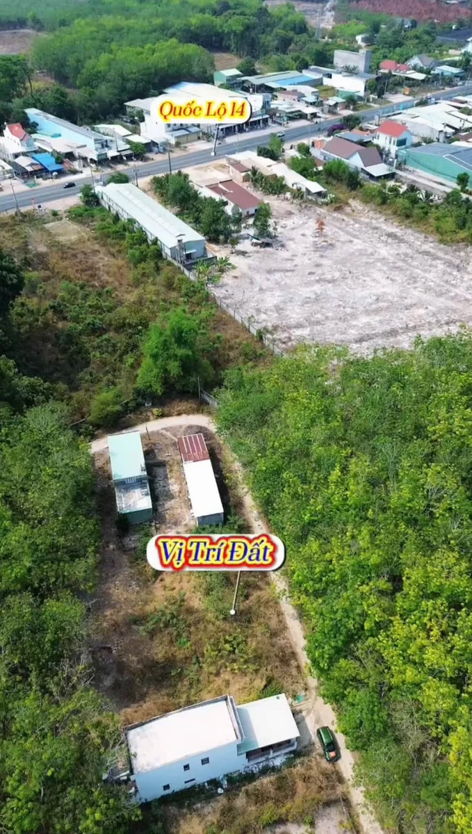 Bán đất 100m² mặt tiền QL14 Chơn Thành 620 triệu - Ảnh 1