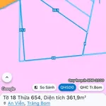 Bán lô đất vuờn mặt tiền 361m2 Xã An Viễn, Đồng Nai - Ảnh thu nhỏ 1
