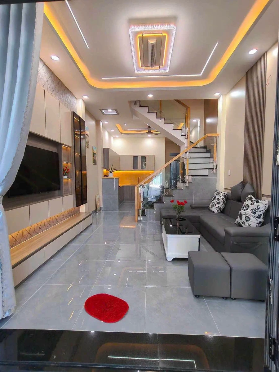 Bán nhà mới 1 trệt 1 lầu 56m² Mỹ Hạnh Bắc Hóc Môn 2.09 tỷ - Ảnh thu nhỏ 3