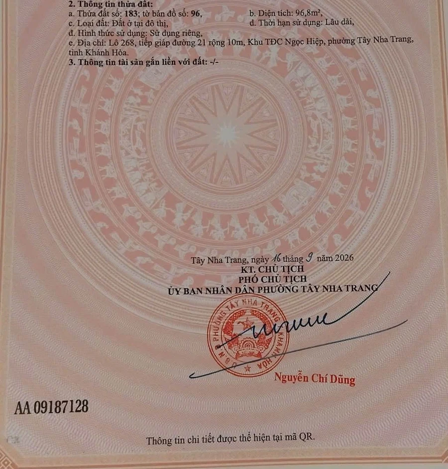 Bán đất TĐC Ngọc Hiệp 96,8m2 đường 10m, Nha Trang 3,85 tỷ - Ảnh thu nhỏ 3