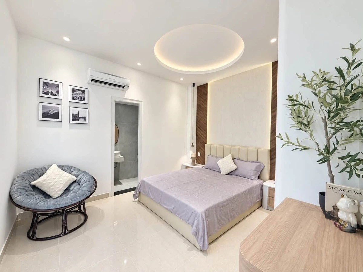 Bán nhà 4 tầng kiểu Pháp 62m², 5PN, full nội thất, Nguyễn Thượng Hiền, Bình Thạnh - Ảnh thu nhỏ 4