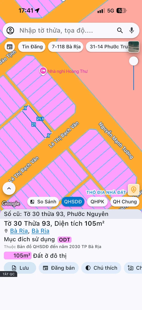 Bán đất khu Memory Bà Rịa 100m2 mặt tiền 3.95 tỷ - Ảnh thu nhỏ 5