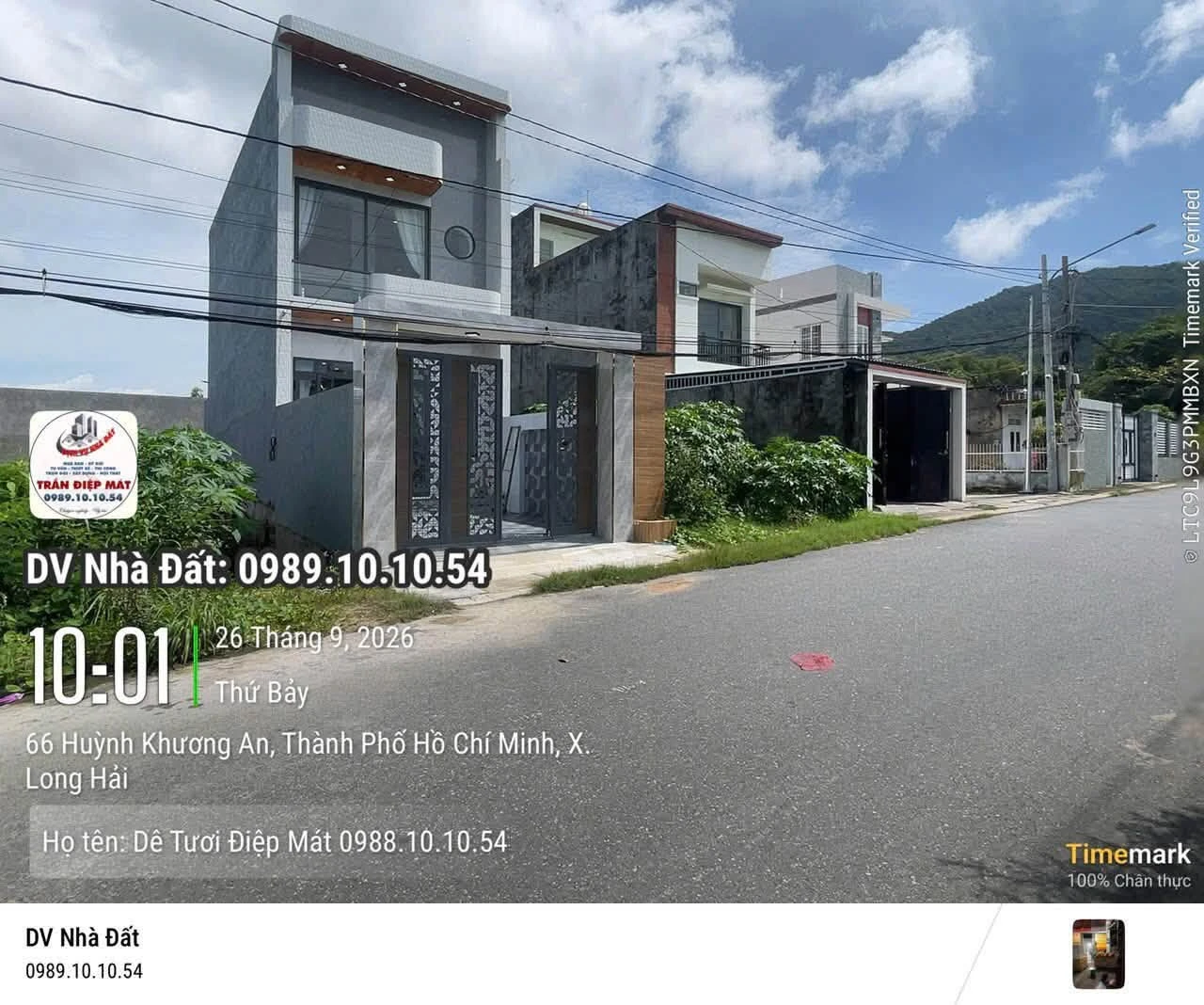 Bán nhà 1 trệt 1 lầu 3 PN đường Huỳnh Khương An, Phước Hưng, Long Hải giá 3,335 tỷ - Ảnh 1