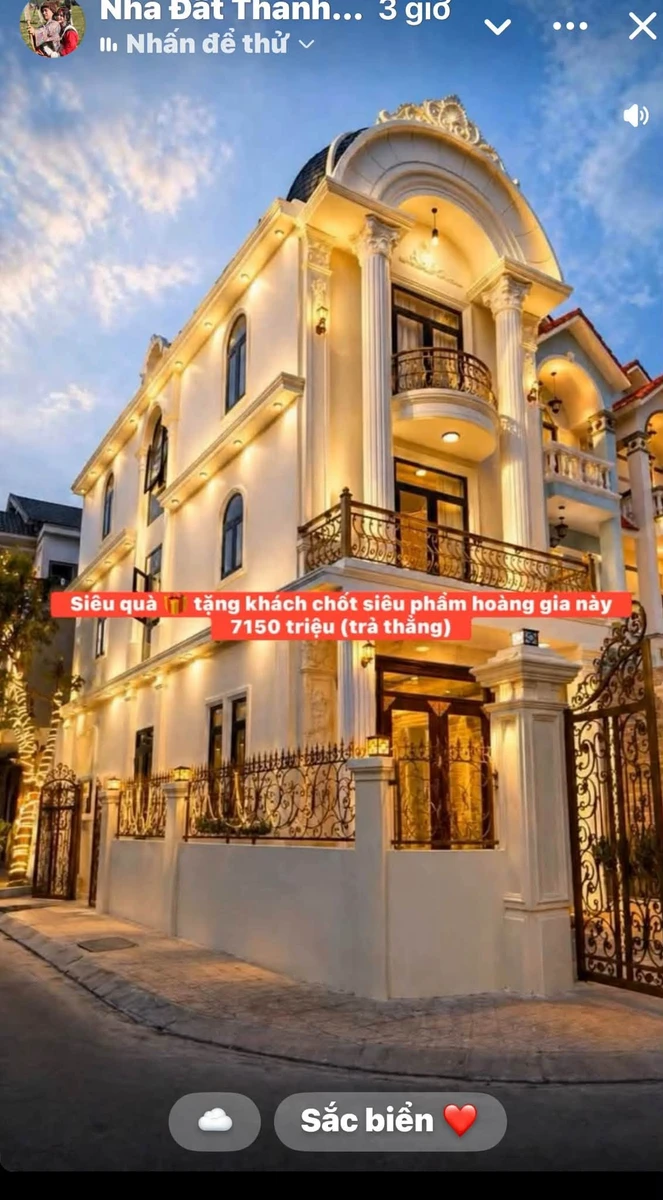 Nhà phố góc 2 mặt tiền 100m2, 5PN, Thuận An 7.15 tỷ - Ảnh 1