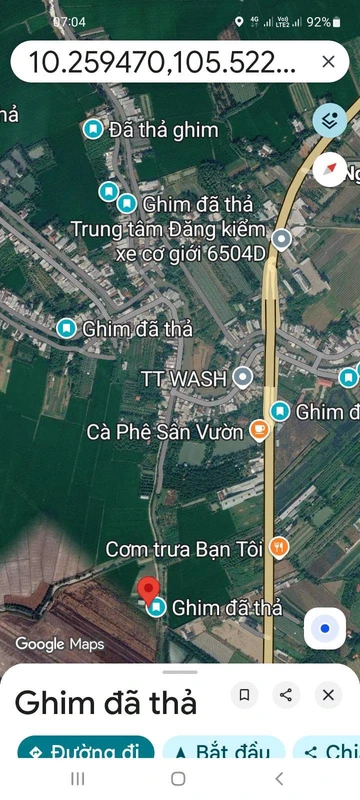 Bán nền 421m2 Thốt Nốt Cần Thơ 1 tỷ 100 triệu