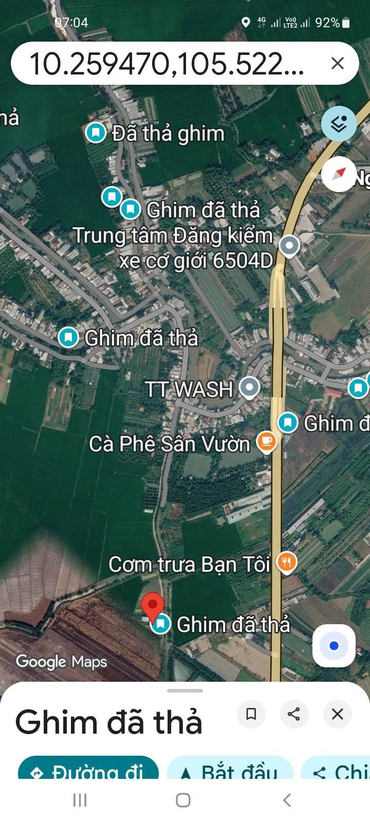 Bán nền 421m2 Thốt Nốt Cần Thơ 1 tỷ 100 triệu - Ảnh 1