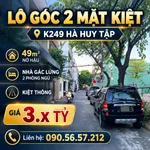Bán nhà phố lô góc 2 mặt kiệt 49m² Hà Huy Tập Đà Nẵng - Ảnh thu nhỏ 1