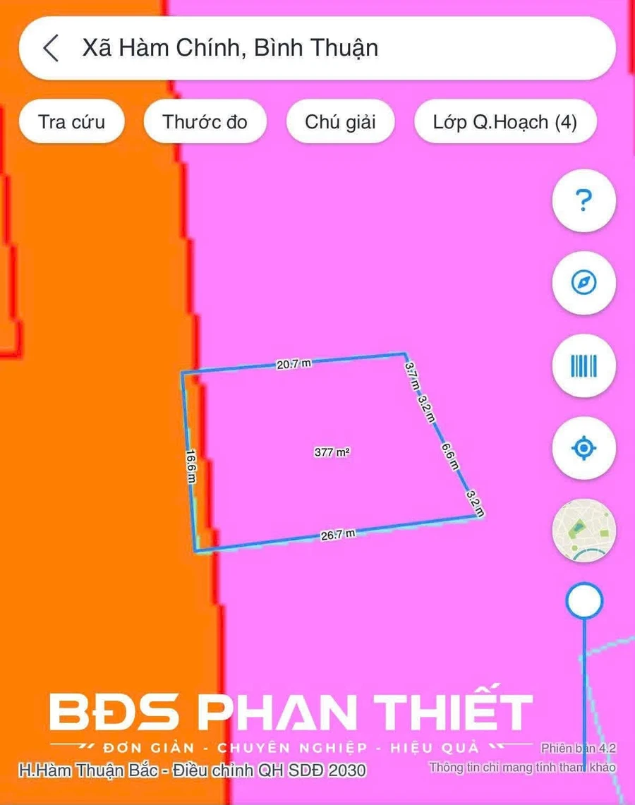 Bán đất mặt tiền Quốc lộ 28 376m2 Hàm Chính - Ảnh thu nhỏ 3