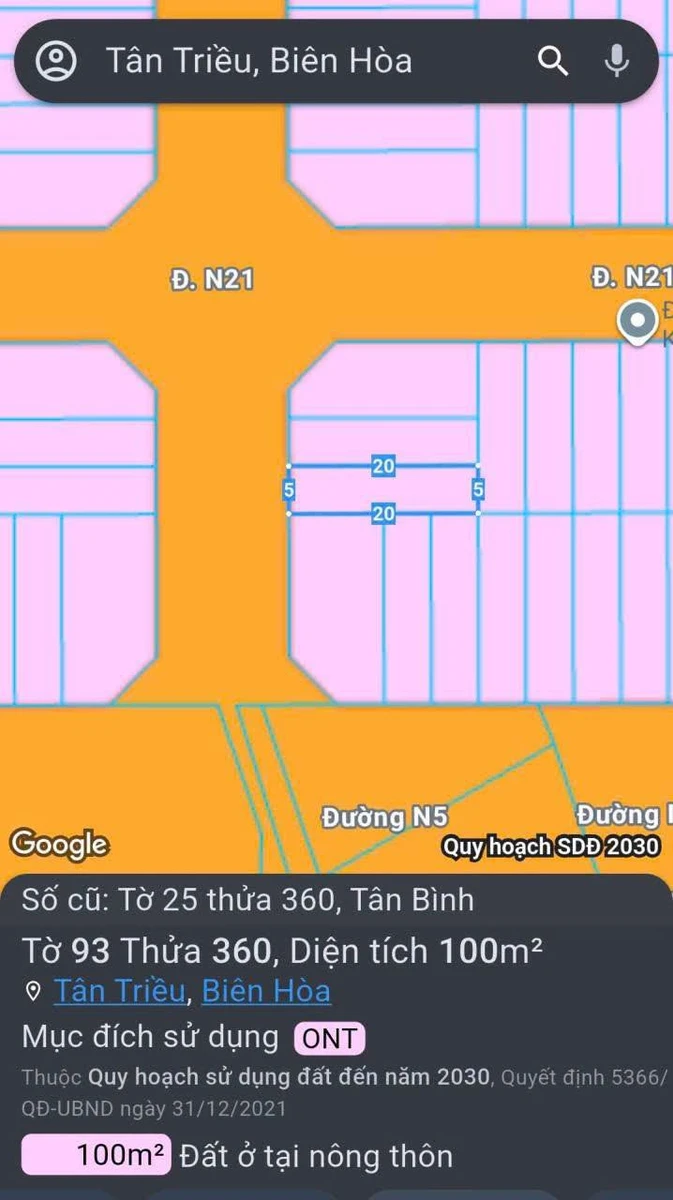 Bán đất lốc F5 khu Lavender 100m² Đồng Nai - Ảnh 1
