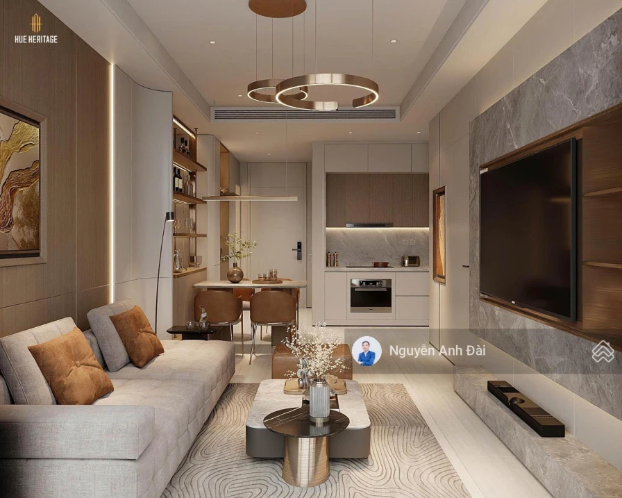 Siêu phẩm - Bán căn hộ 2PN 61,5m2 tầng 16 Hue Heritage, view sông Hương - Đất Xanh Miền Trung - Ảnh thu nhỏ 5