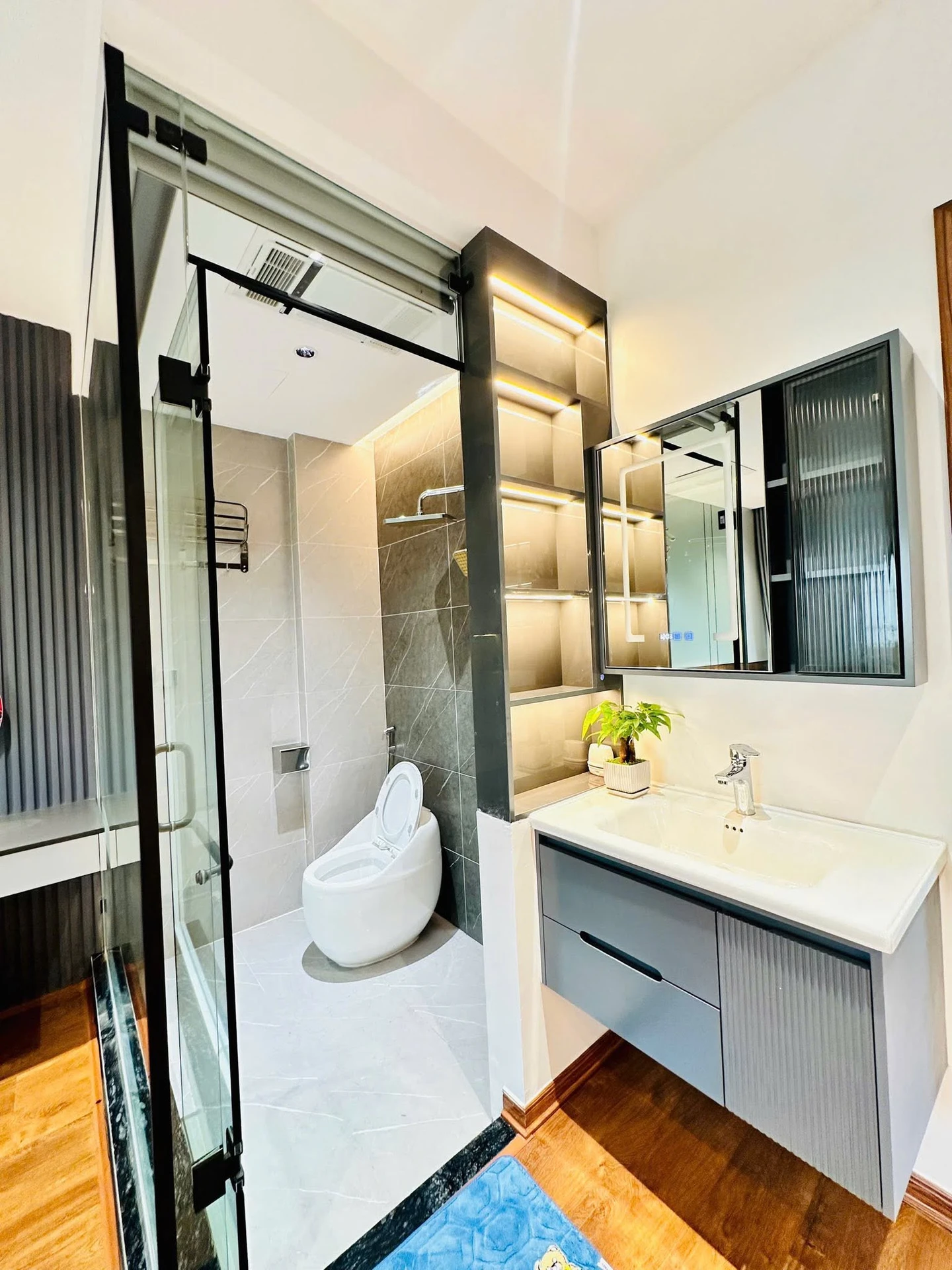 Nhà phố lô góc 2 mặt tiền 60m² 4 tầng thang máy An Dương - Ảnh 1
