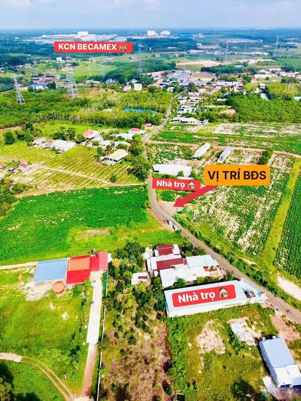 Bán đất 244m2 xây 4 kiốt cho thuê 12tr/tháng, Nha Bích, Bình Dương - Ảnh 1
