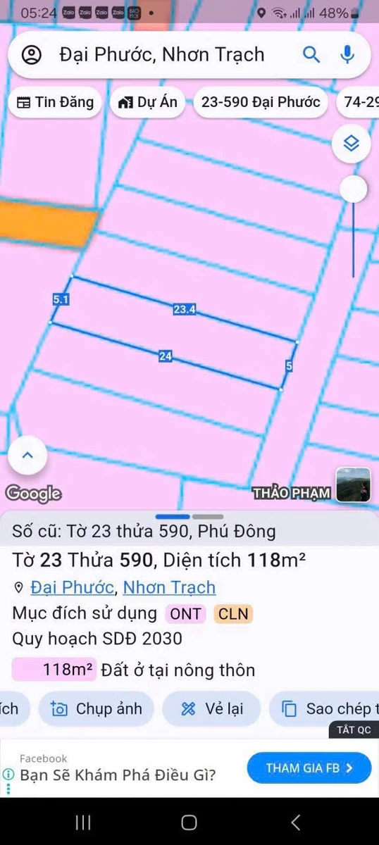 Bán đất Phú Đông 118m² gần chợ, trường học 2,45 tỷ - Ảnh 1