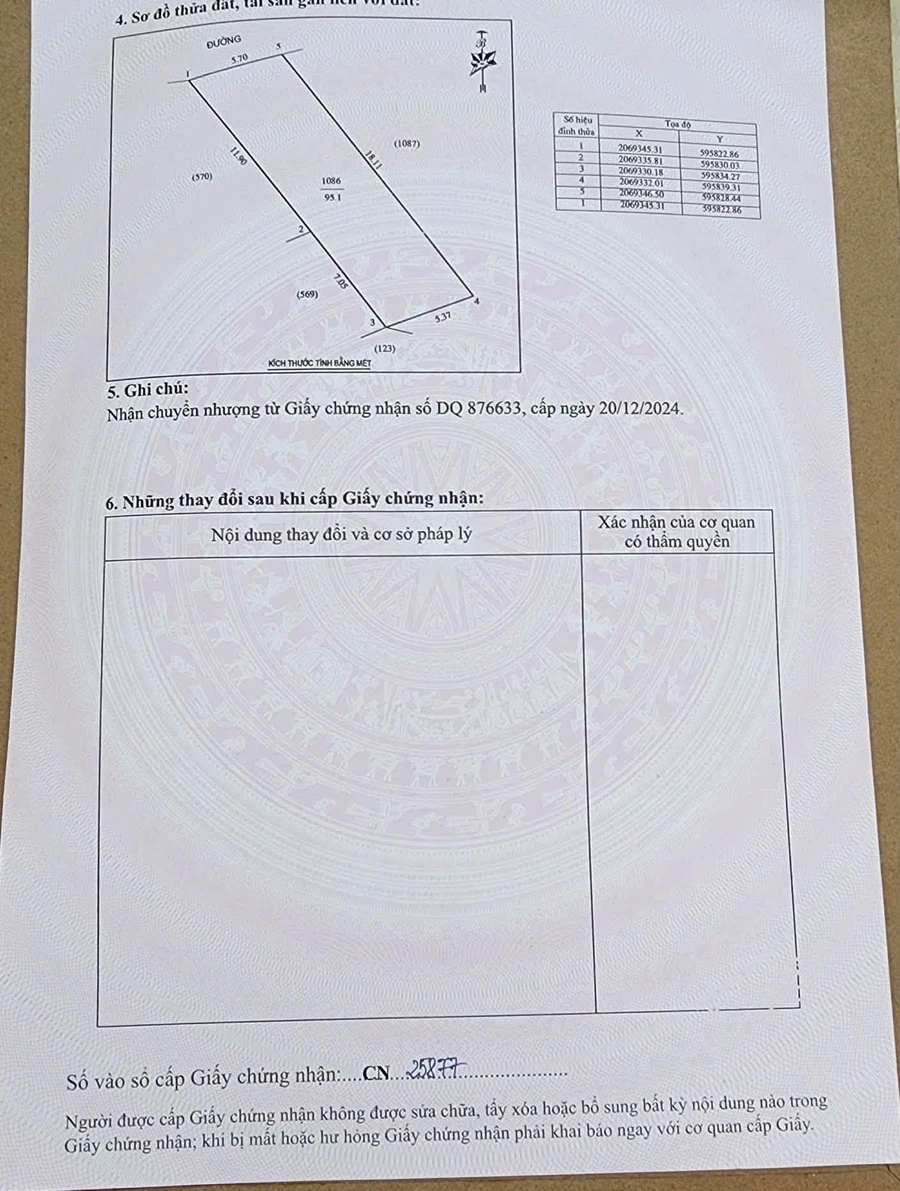 Bán đất nền Yên Khang 95m² giá 2 tỷ 550 triệu - Ảnh 1