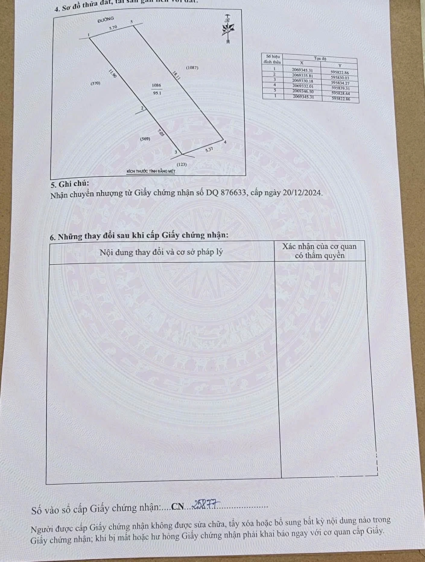 Bán đất nền Yên Khang 95m² giá 2 tỷ 550 triệu - Ảnh 1