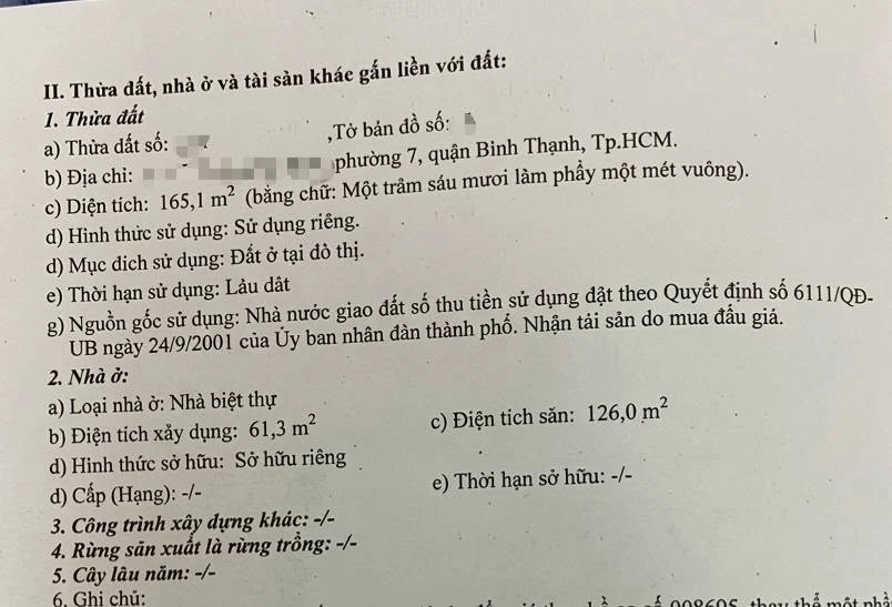 Bán đất hẻm xe tải 165m2 có GPXD cao tầng, Hoàng Hoa Thám, Phường 7, Bình Thạnh - Ảnh 1
