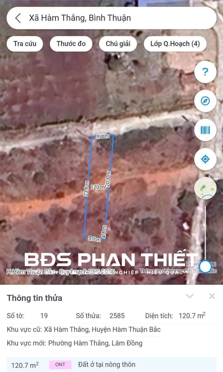 Bán đất KDC Cá Đồng 120.7 m² 850 triệu - Ảnh thu nhỏ 3