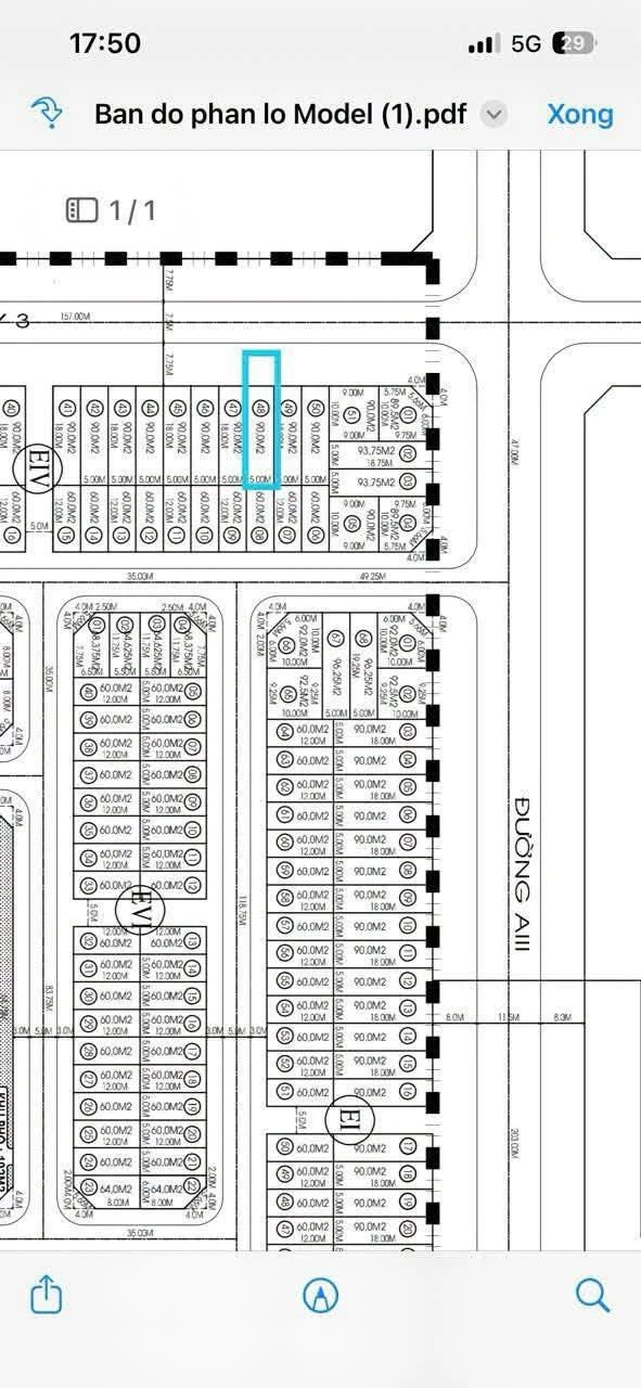 Bán lô đất 90 m² Tái Định Cư Tây Bắc A3, Vũng Tàu 2,5 tỷ - Ảnh 1