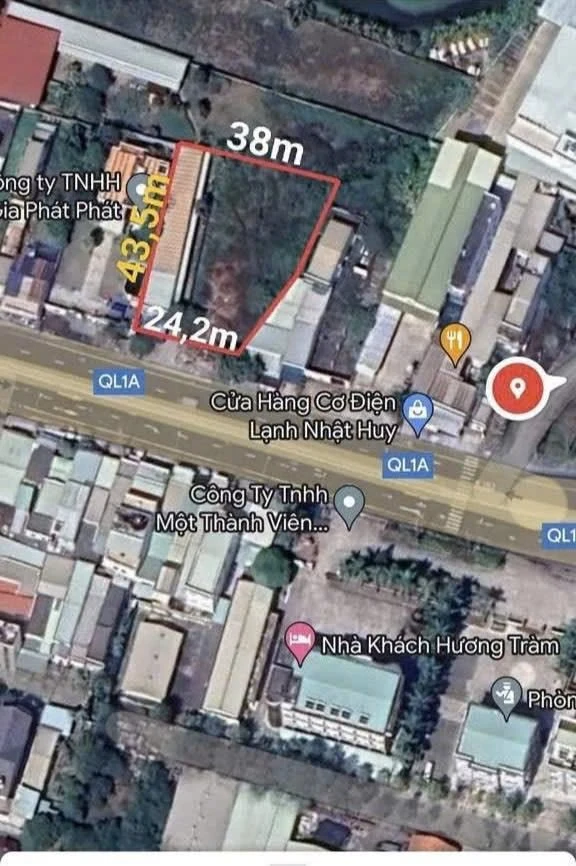 Bán đất thổ cư mặt tiền QL1A 1400m2 Tân An Long An - Ảnh 1