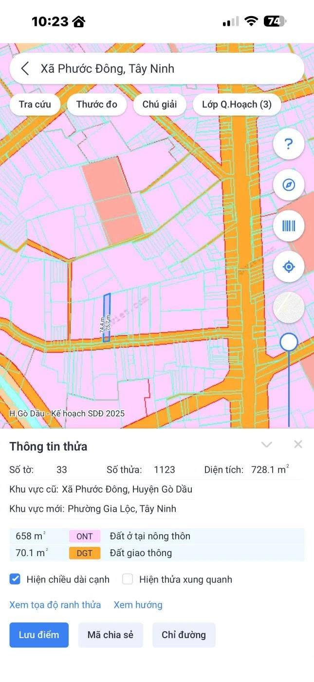 Bán đất thổ cư 740m² Tây Ninh, gần KCN Phước Đông, 2 tỷ - Ảnh 1