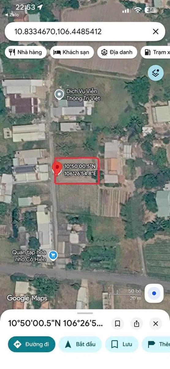 Bán đất thổ cư 120m² thị trấn Đức Hòa, giá 850 triệu, đường xe hơi - Ảnh thu nhỏ 4