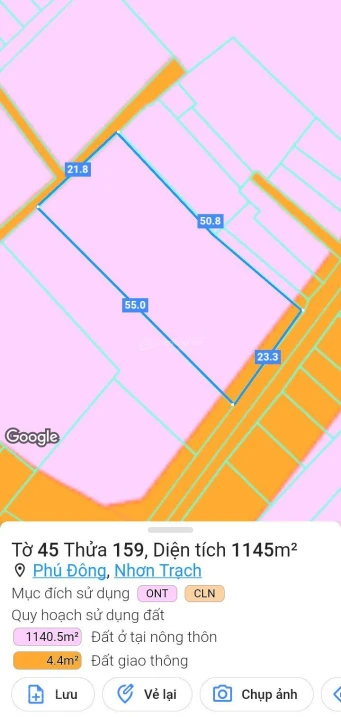 1.145m2 mặt tiền đường liên xã Vĩnh Thanh - Phú Đông giá đầu tư - Ảnh thu nhỏ 4