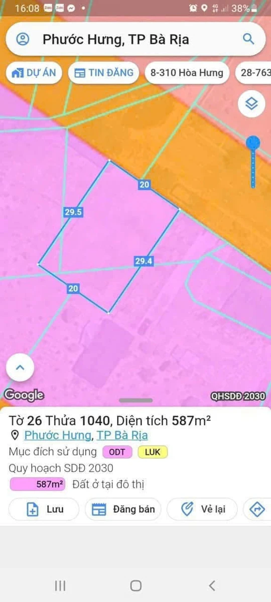 Bán biệt thự mặt tiền 20m 587m² Ngô Tất Tố Bà Rịa - Ảnh thu nhỏ 2