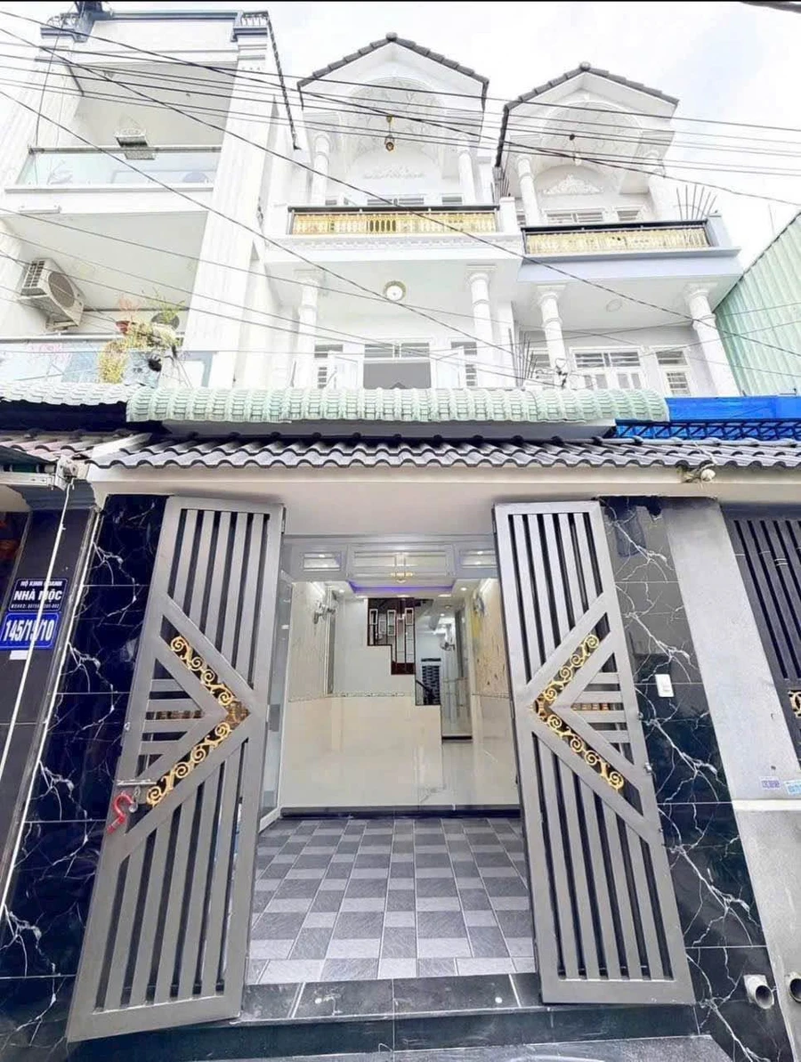 Bán nhà 1 trệt 2 lầu 4PN hẻm HT35, Quận 12, 69,1m², giá 5,35 tỷ - Ảnh 1