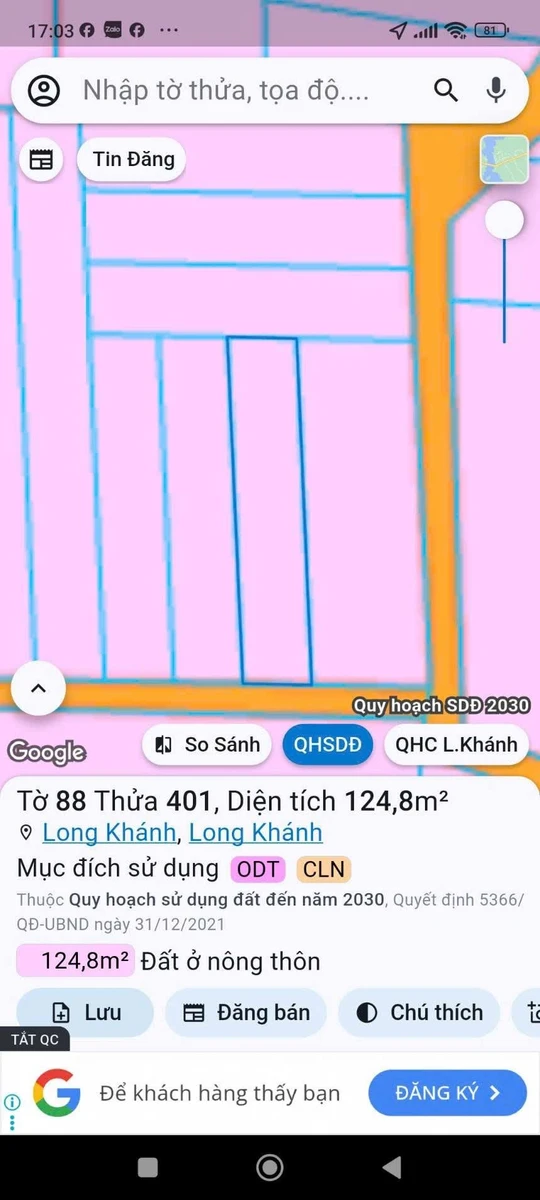 Bán đất Phường Long Khánh 125m² 1 tỷ 390 triệu - Ảnh thu nhỏ 3