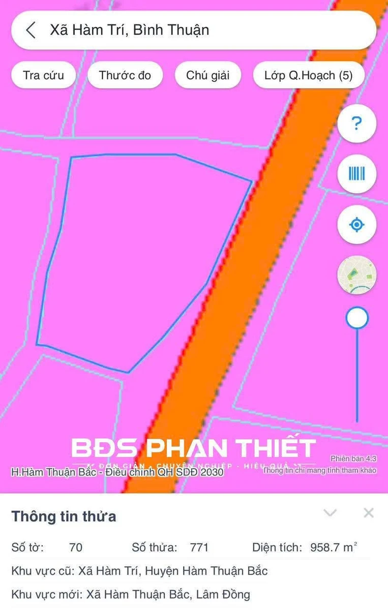 Bán đất mặt tiền QL28 Hàm Thuận Bắc 952 m² - 2 tỷ 950 triệu - Ảnh thu nhỏ 3