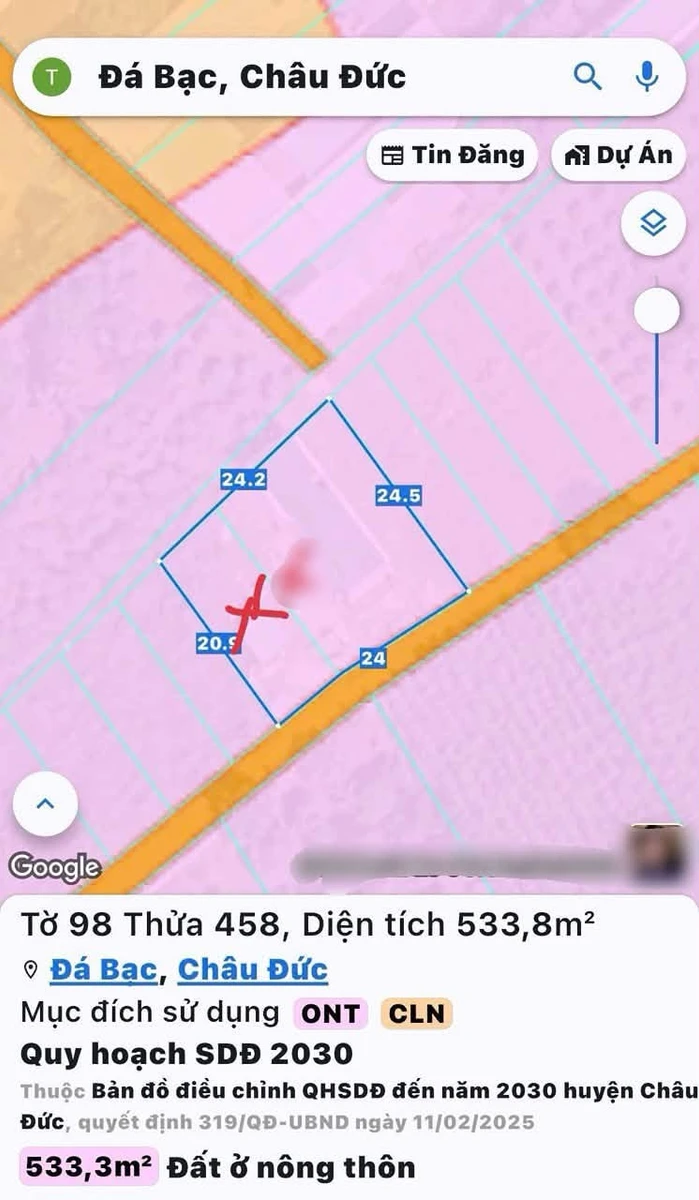 Bán đất 126m2 Đường 93 Long Phước Thủ Đức 920 triệu - Ảnh thu nhỏ 3