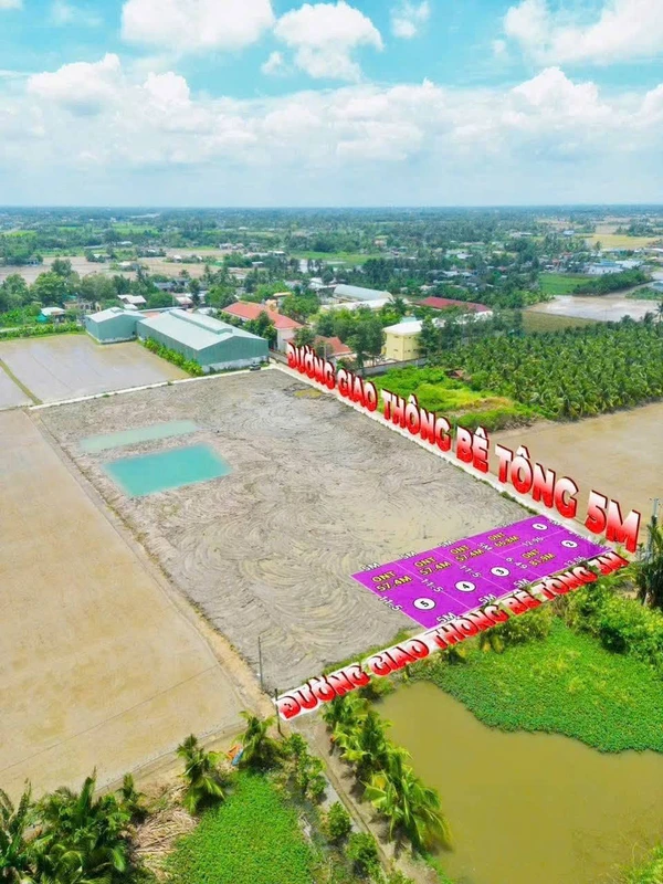 Bán đất 55m² Xã Vàm Cỏ Tây Ninh 250 triệu