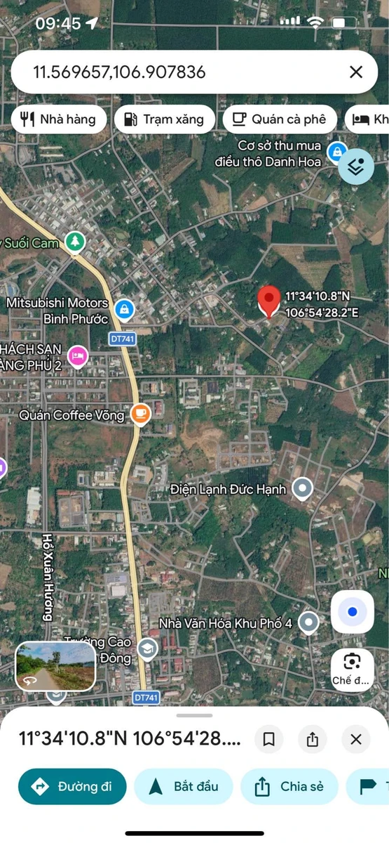 Bán đất Bình Phước 460 m² mặt tiền đường nhựa 1,2 tỷ - Ảnh 1