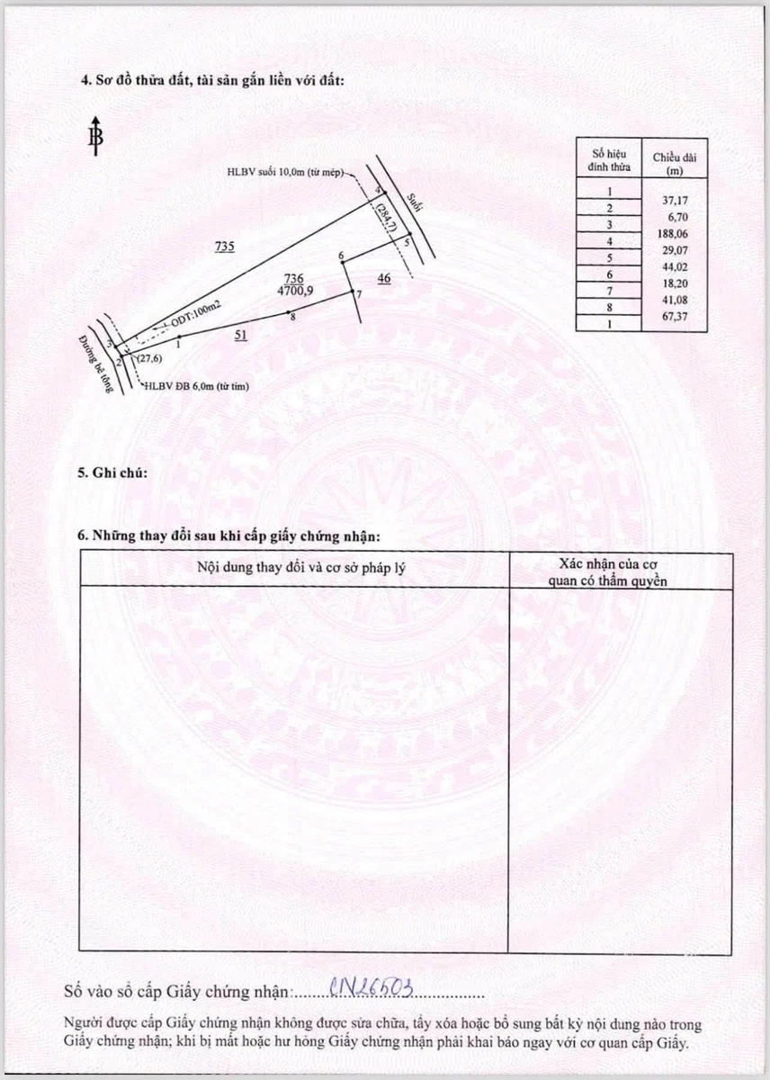 Bán đất 4700m² Phường Chơn Thành, giá 1 tỷ 350 - Ảnh thu nhỏ 3