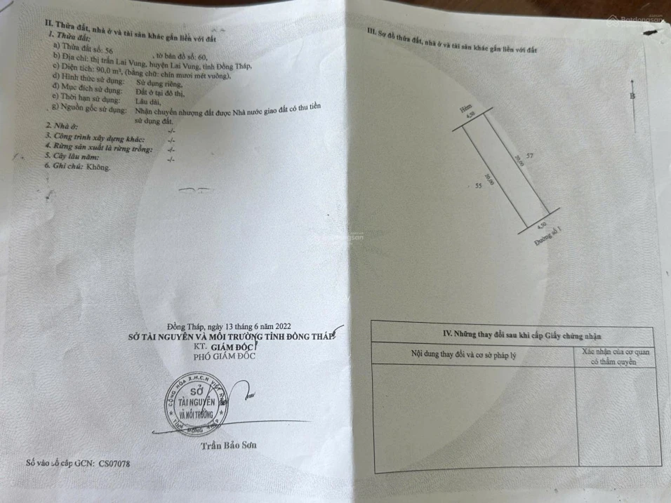 Chính chủ bán đất nền ngay chợ Hòa Long, thổ cư 100%. DT: 90m2 - Ảnh thu nhỏ 3