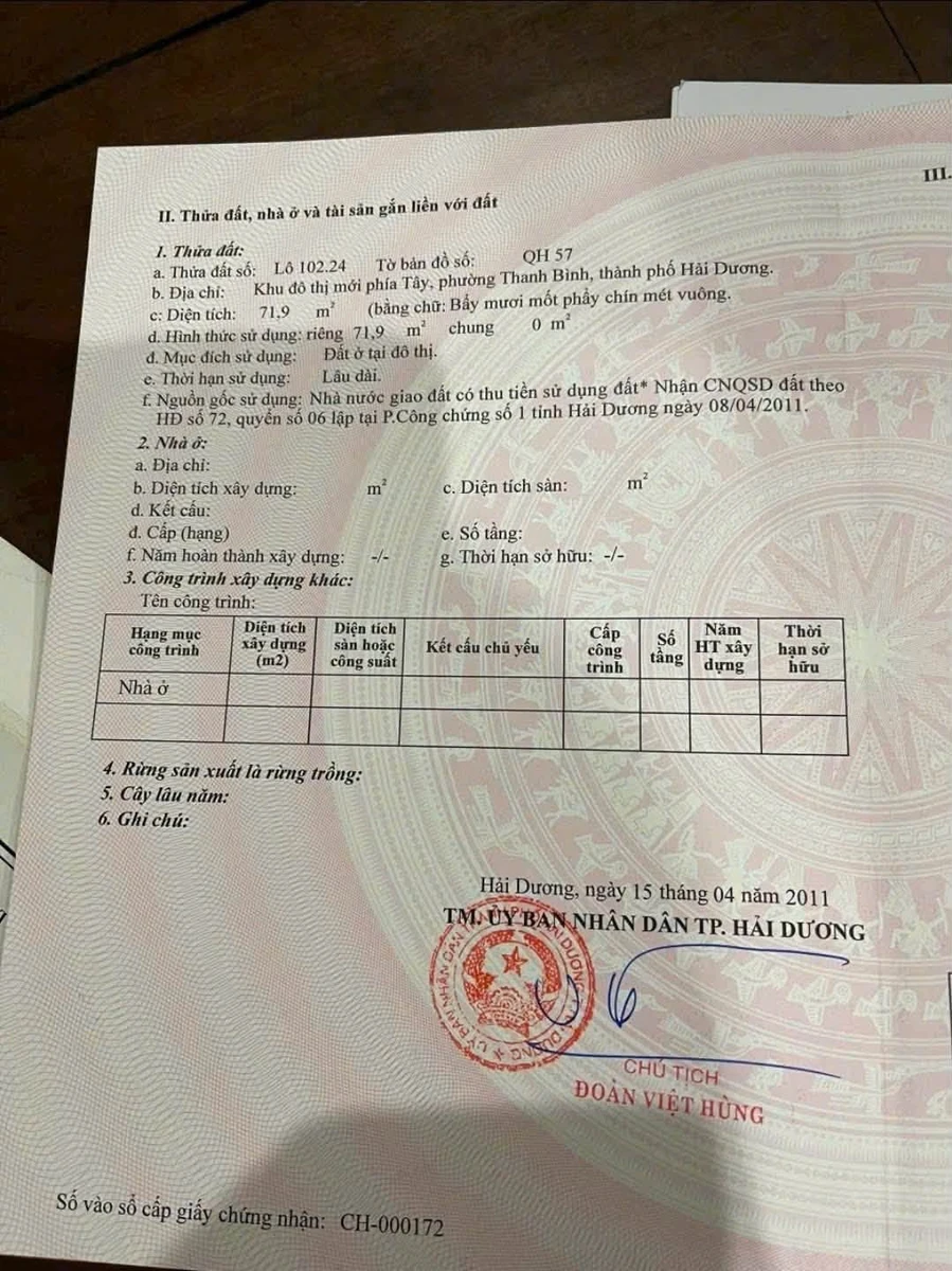 Bán lô đất 72m² mặt phố Trần Khát Chân Hải Dương 3.1 tỷ - Ảnh thu nhỏ 4