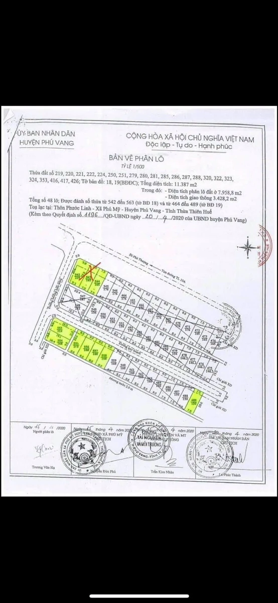 Bán lô đất 168m2 mặt thoáng KQH Phước Linh Mỹ Thượng Huế - Ảnh thu nhỏ 4