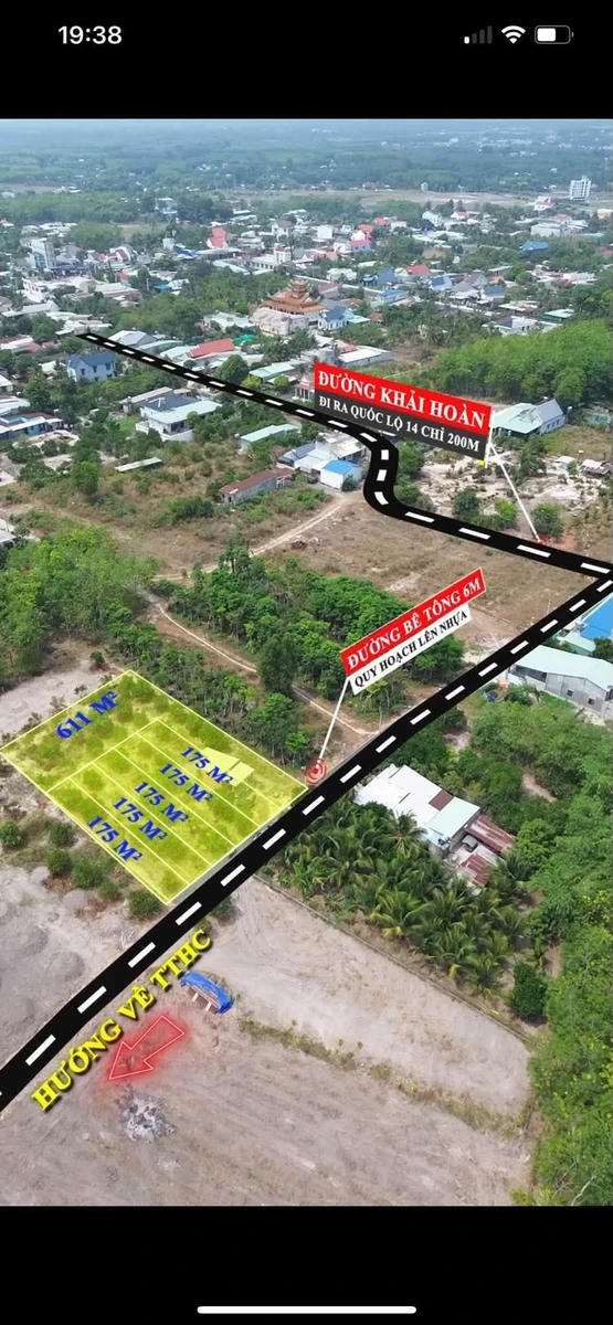 Bán 2 lô đất liền kề Chơn Thành 175m² giá 590 triệu/lô - Ảnh thu nhỏ 4
