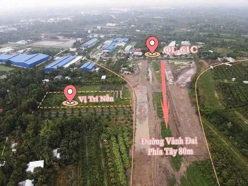 Bán đất mặt tiền Vành Đai Phía Tây Cần Thơ 7123m2, 28 tỷ - Ảnh 1