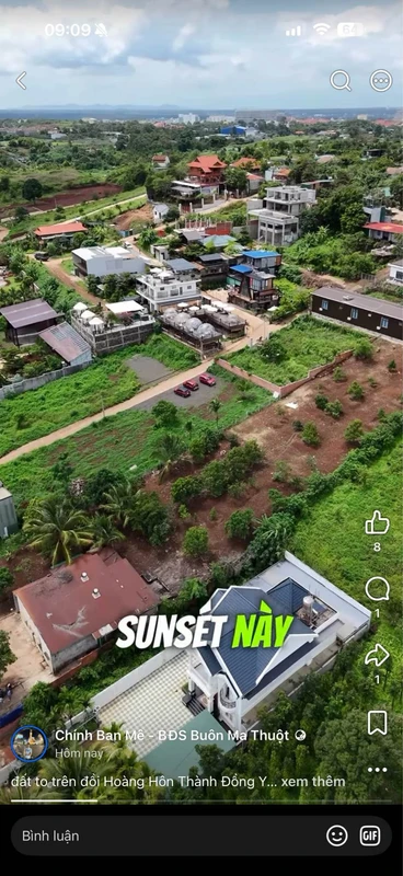 Bán đất view đồi hoàng hôn 630m² Buôn Ma Thuột 4,5 tỷ