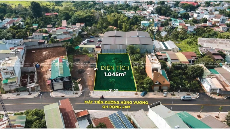 Bán đất 21m mặt tiền Hùng Vương, 1.045m², Buôn Ma Thuột