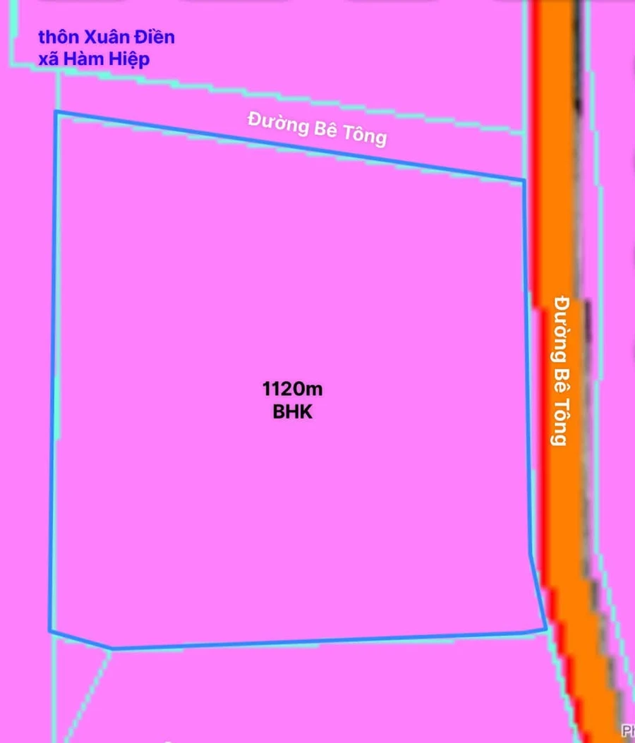 Bán đất nền 120m² Xuân Điền Phan Thiết 1 tỷ 5 - Ảnh thu nhỏ 2