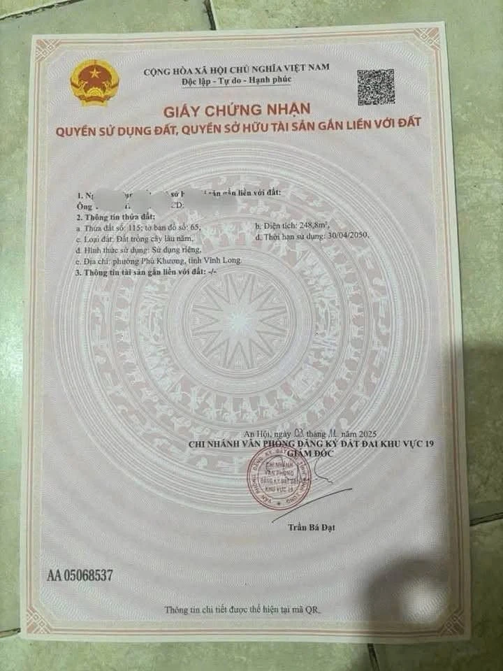 Bán đất mặt tiền Nguyễn Văn Trung Bến Tre 248,8m² 1,55 tỷ - Ảnh thu nhỏ 5