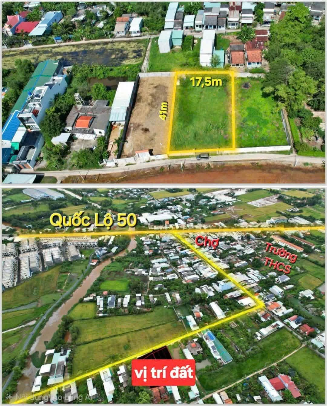 Bán đất vườn 700m² gần Cầu Mồng Gà, Quốc Lộ 50 - 2,95 tỷ - Ảnh 1