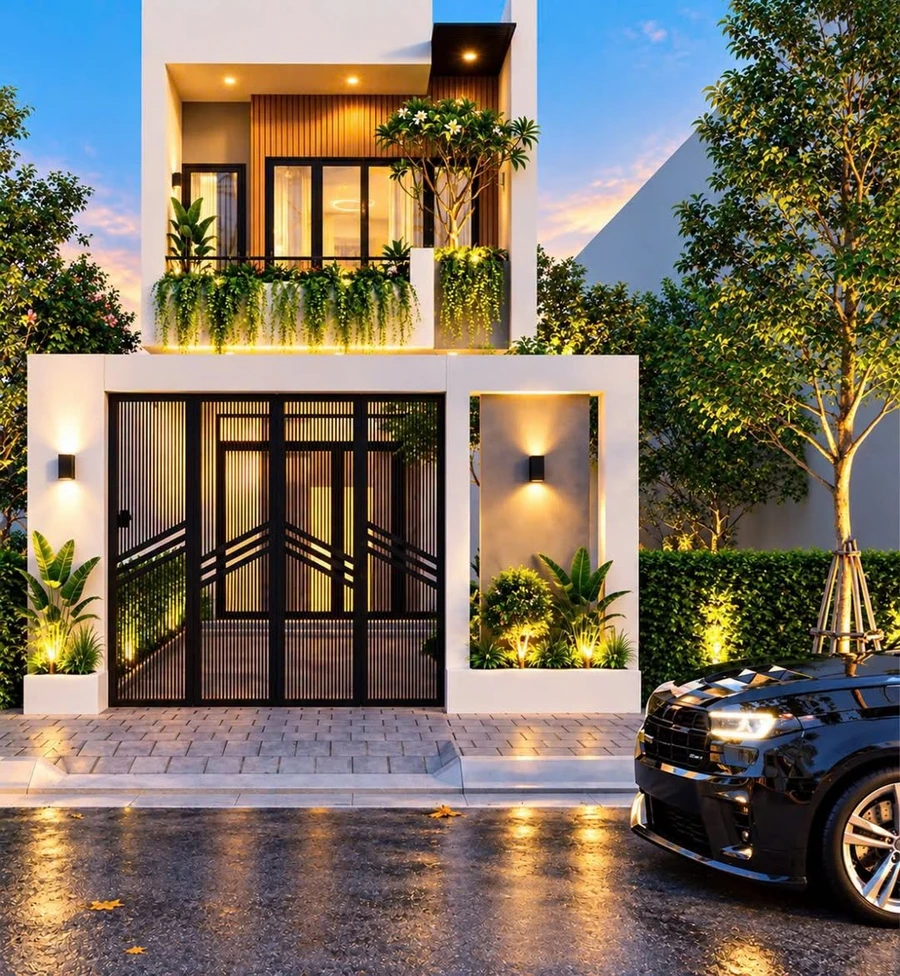 Cho thuê nhà 3 tầng 100m2 tại Công viên Phi Đàn 8 triệu/tháng - Ảnh 1