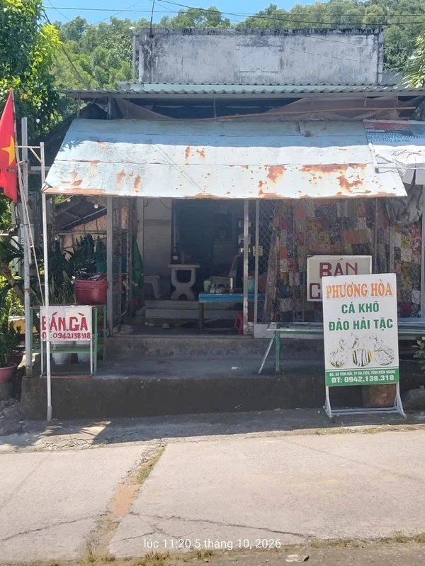 Bán nhà hai mặt tiền 100m2 Đảo Hải Tặc, Kiên Giang 1 tỷ 7