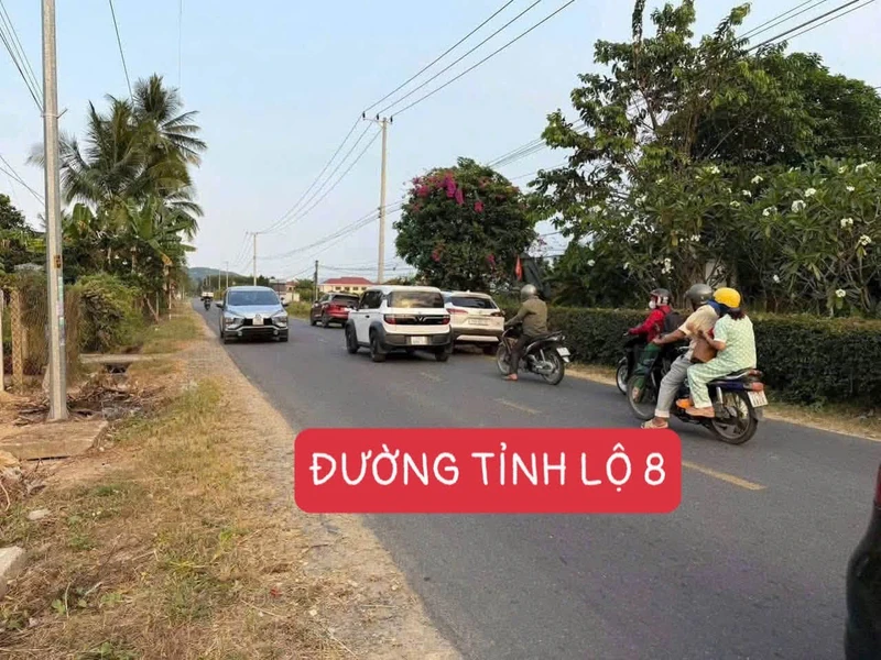Bán lô góc 306,6m² mặt tiền Tỉnh lộ 8, Diên Lâm, 690 triệu